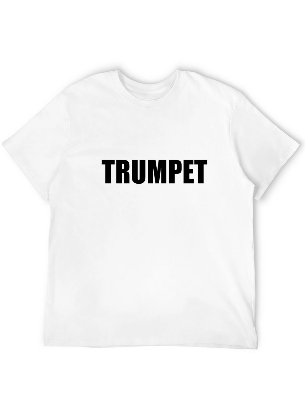 Black Trumpet Graphic T-Shirt for Music Lovers