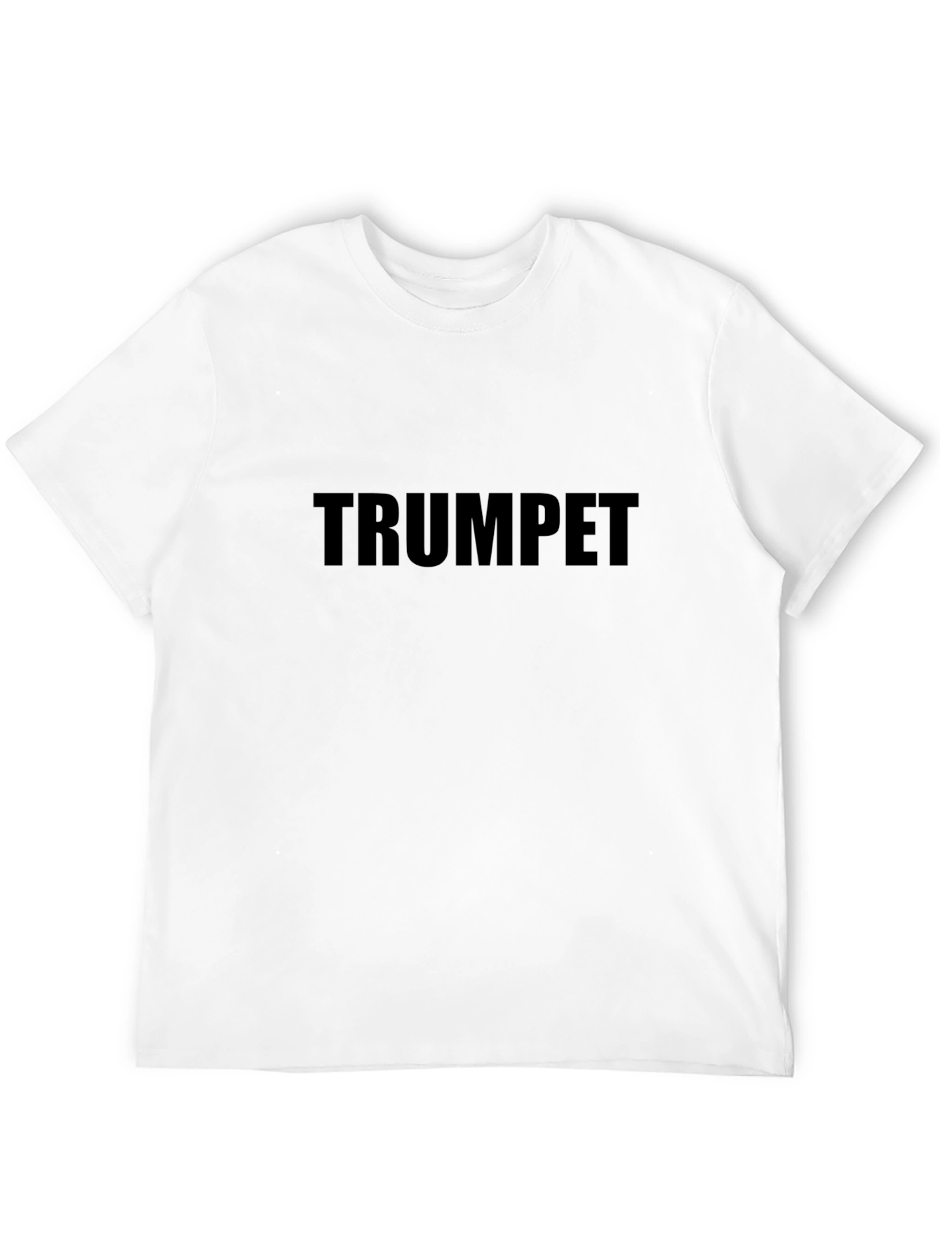 Black Trumpet Graphic T-Shirt for Music Lovers