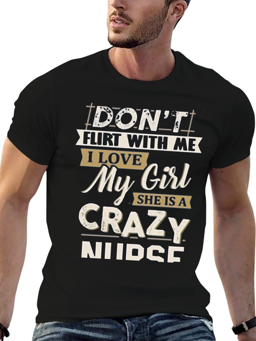 Dont Flirt With Me T-Shirt: Crazy Nurse Graphic Tee