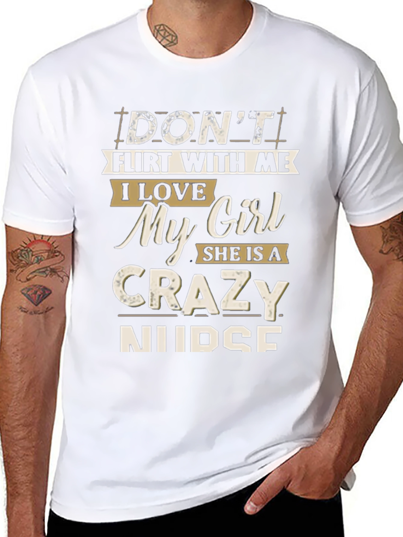 Dont Flirt With Me T-Shirt: Crazy Nurse Graphic Tee