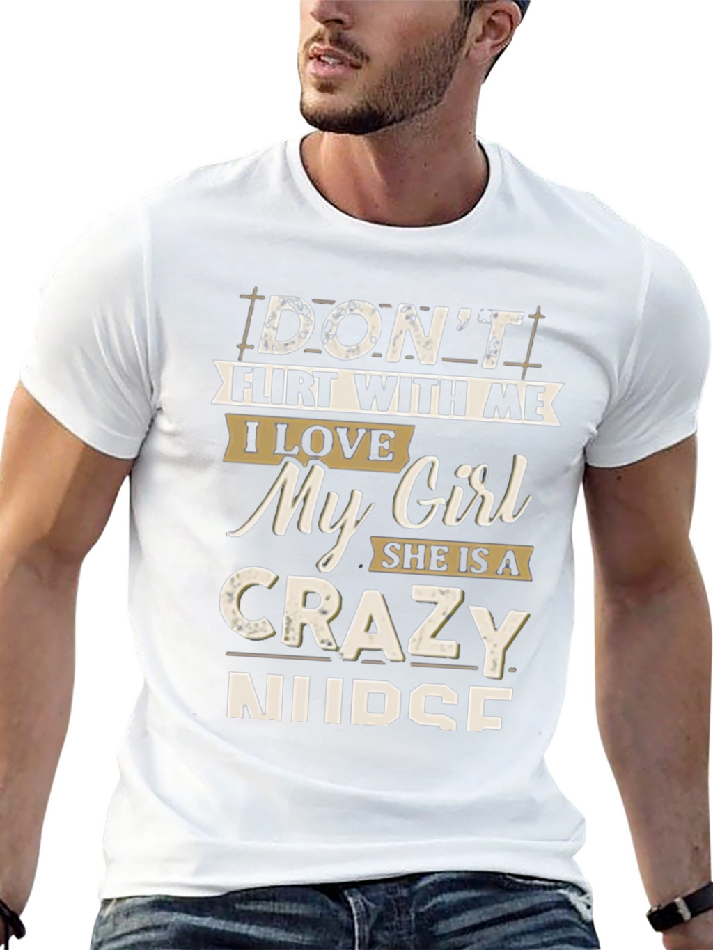 Dont Flirt With Me T-Shirt: Crazy Nurse Graphic Tee