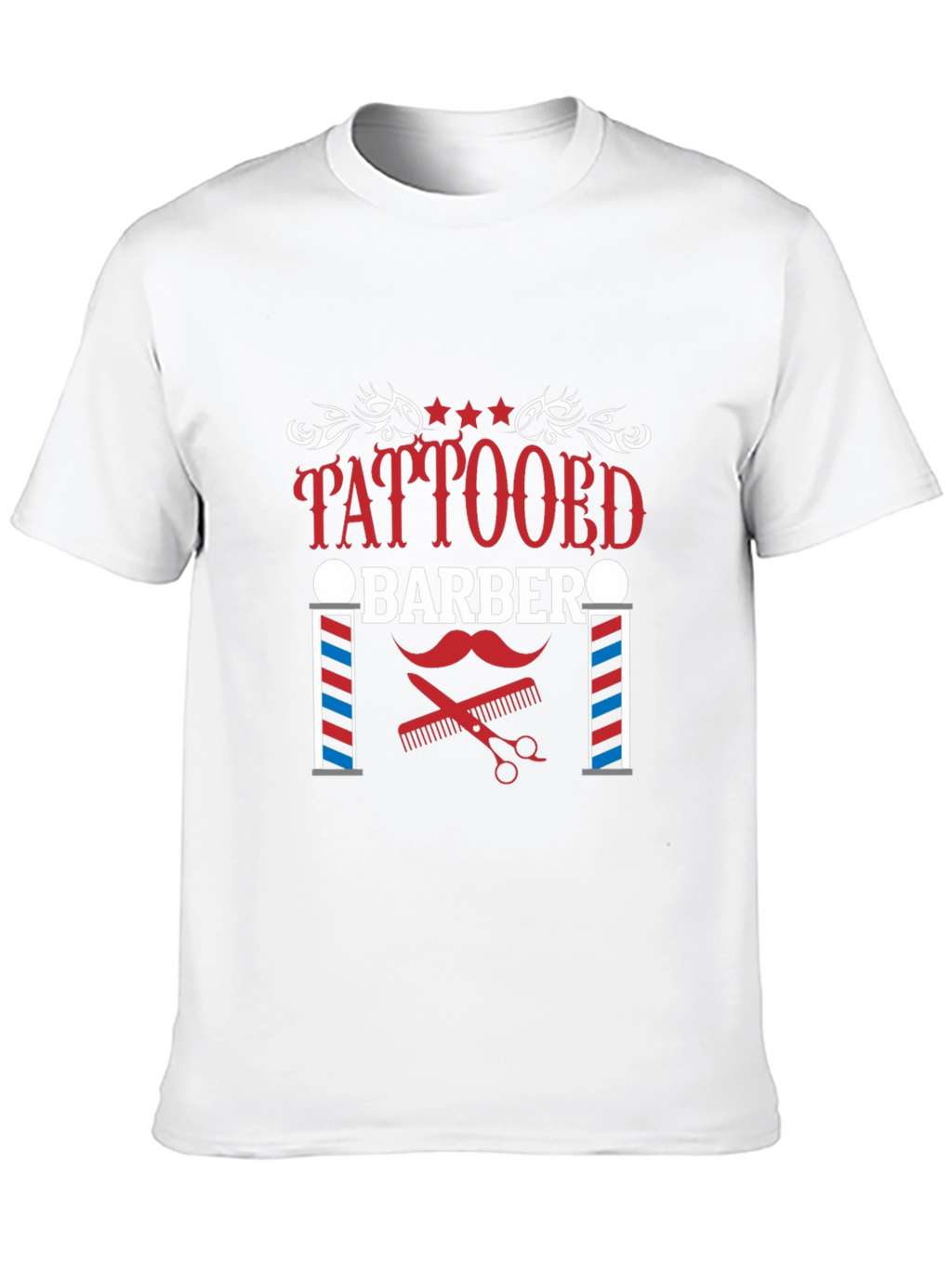 Tattooed Barber Graphic Tee - Stylish Barber Apparel