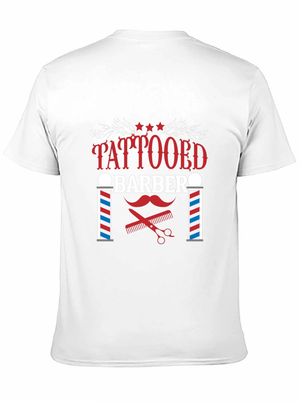 Tattooed Barber Graphic Tee - Stylish Barber Apparel