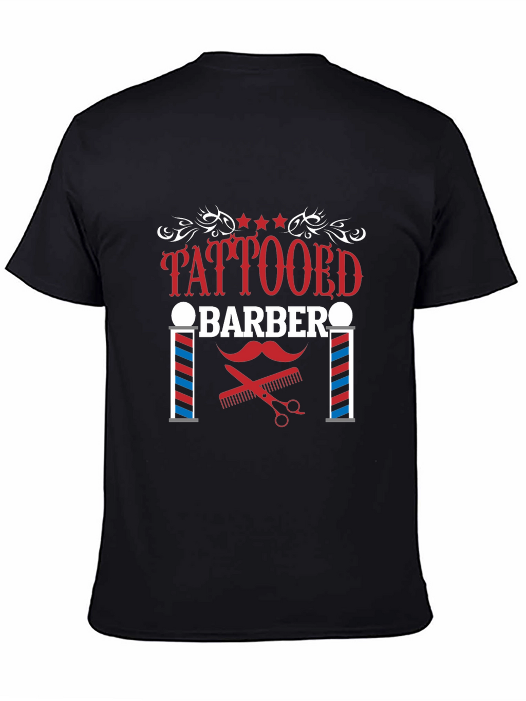 Tattooed Barber Graphic Tee - Stylish Barber Apparel