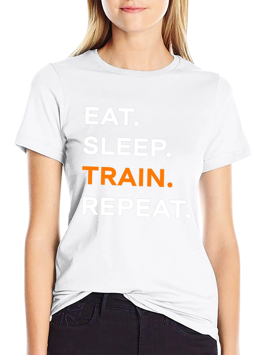 Eat Sleep Train Repeat Graphic T-Shirt