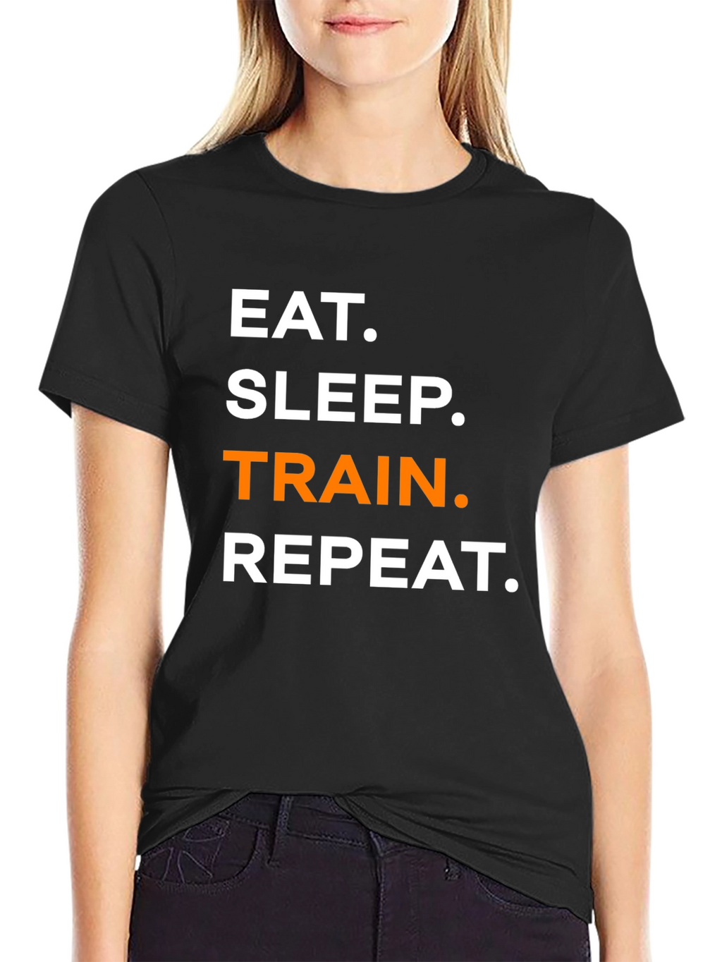 Eat Sleep Train Repeat Graphic T-Shirt