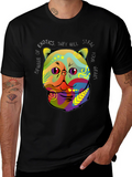 Exotic Cat Steal Your Heart Graphic T-Shirt