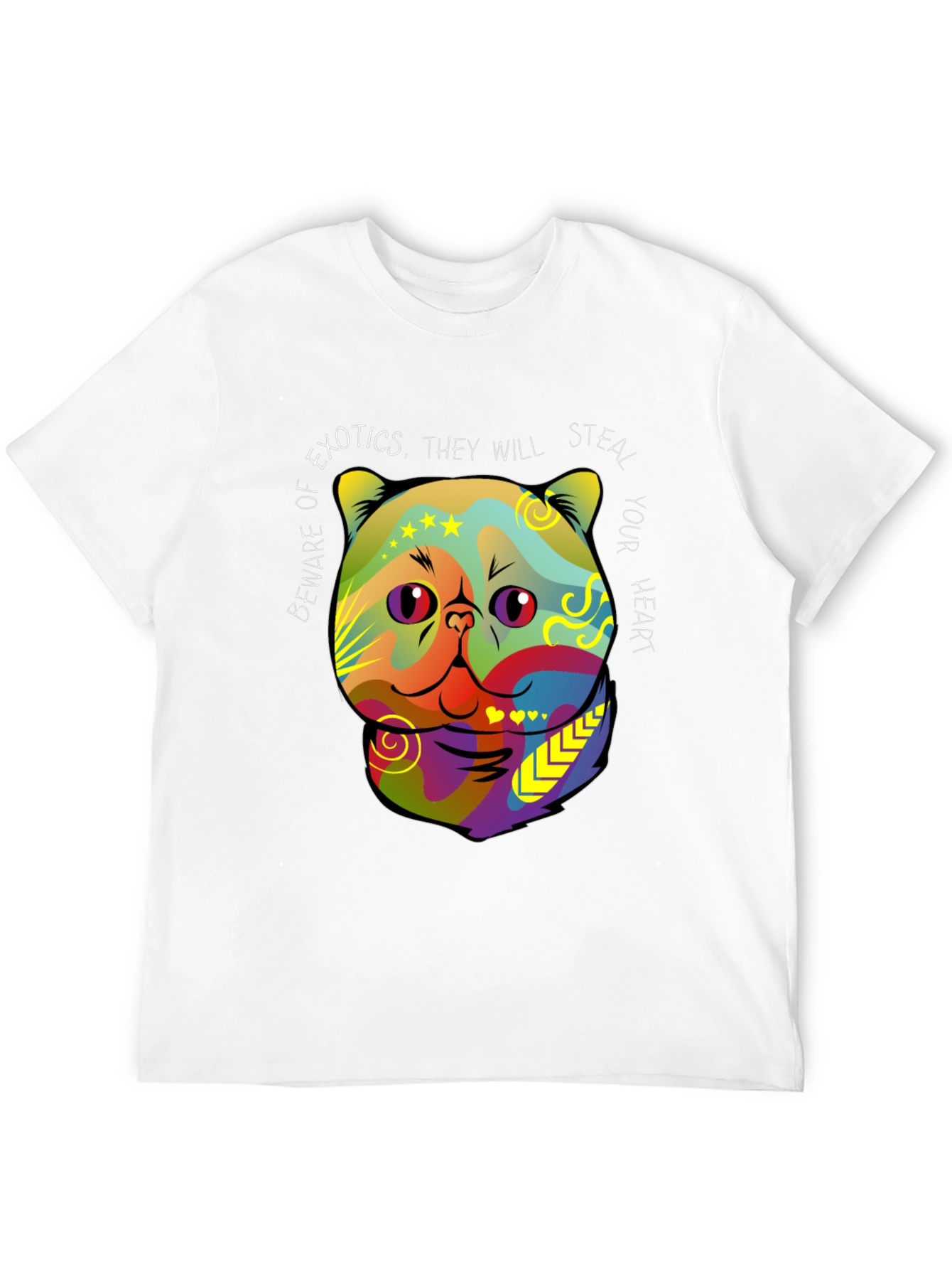 Exotic Cat Steal Your Heart Graphic T-Shirt