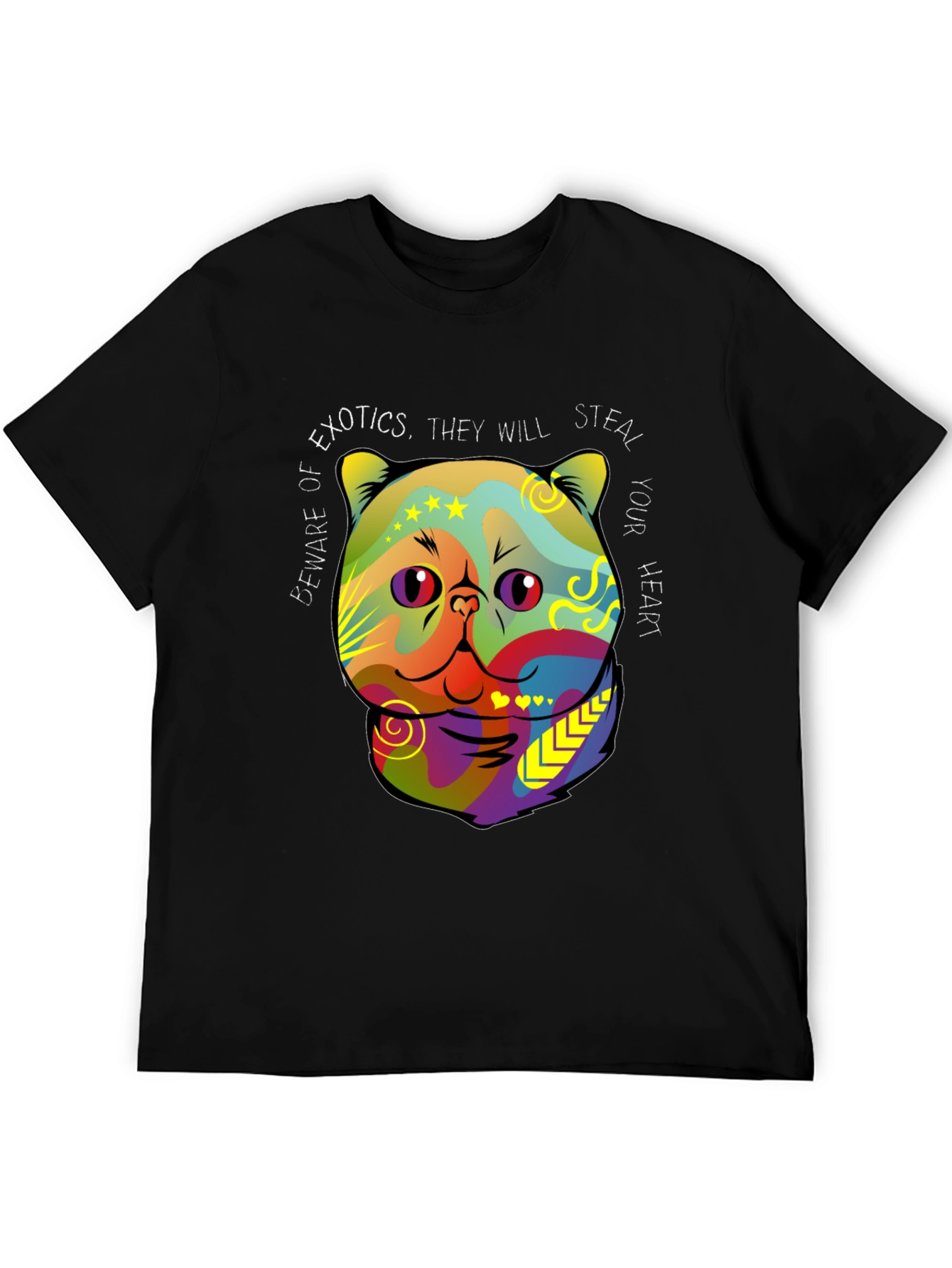 Exotic Cat Steal Your Heart Graphic T-Shirt