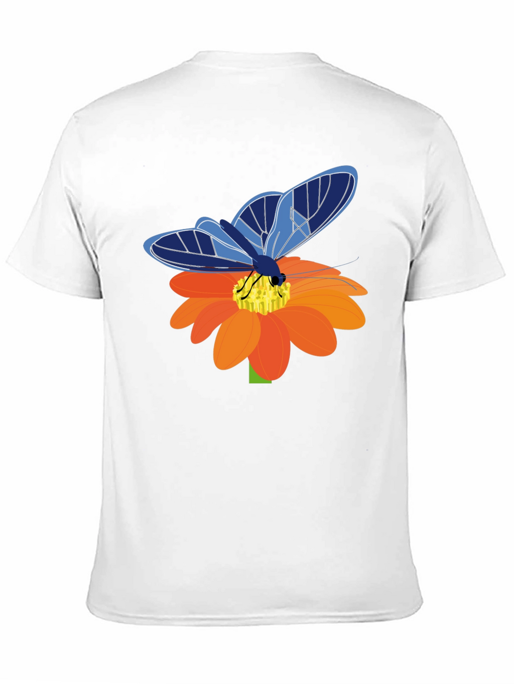 Butterfly Graphic Tee - Stylish Mens Black T-Shirt