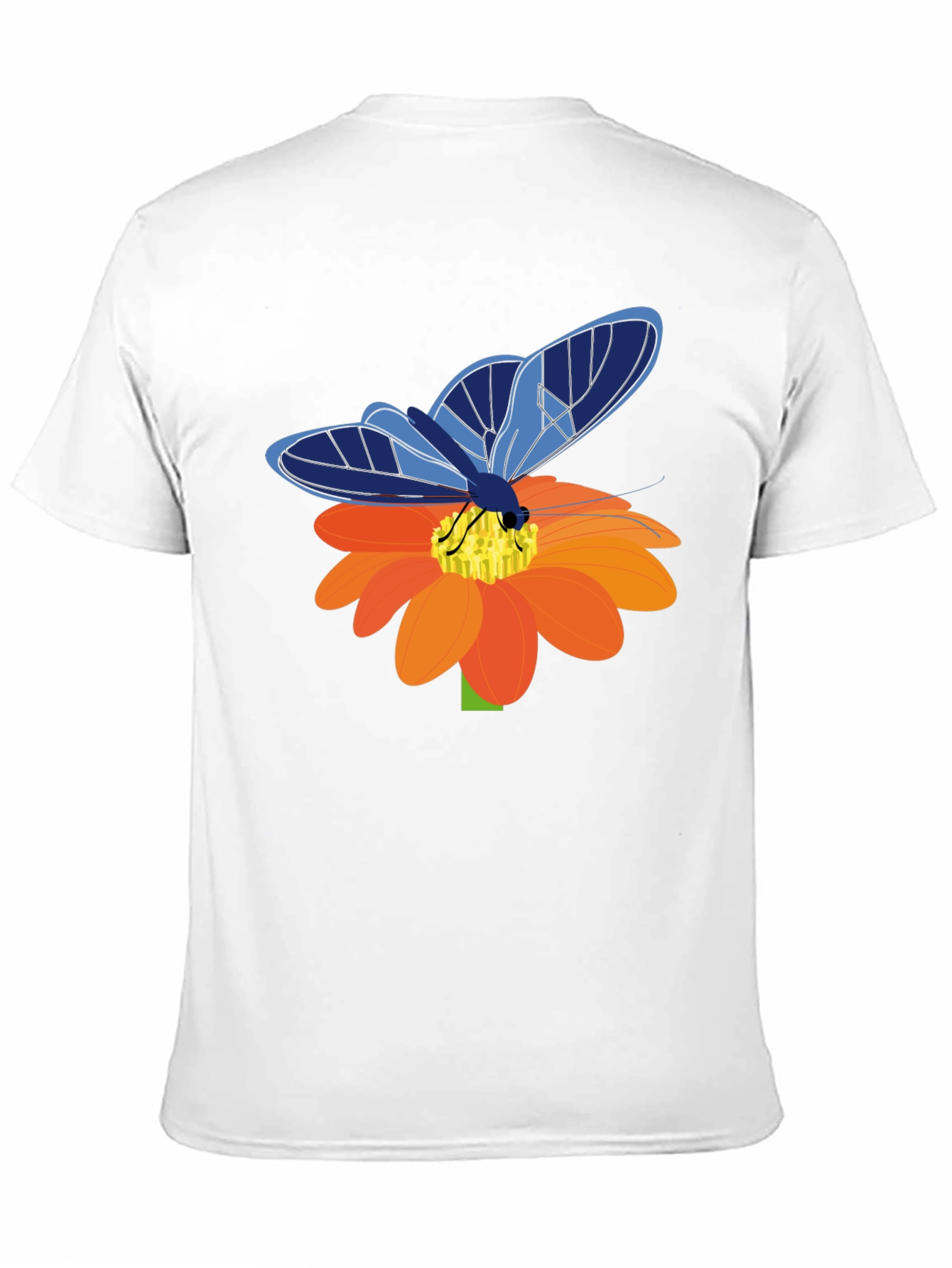 Butterfly Graphic Tee - Stylish Mens Black T-Shirt