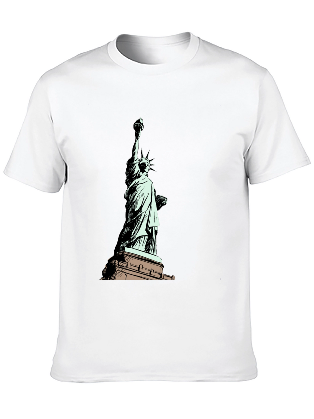 Statue of Liberty Graphic T-Shirt - Black