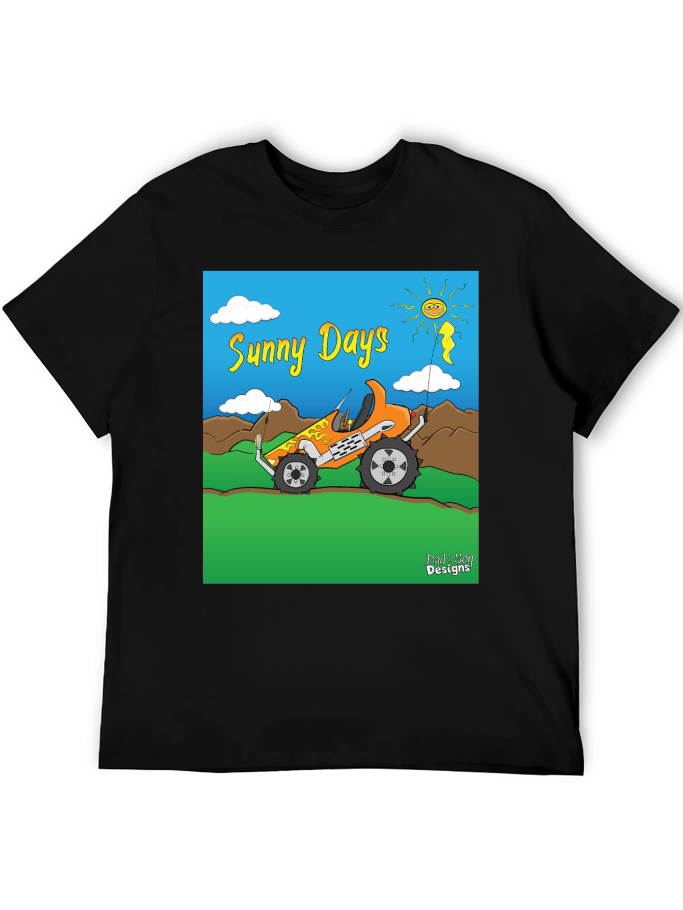 Sunny Days Cartoon Buggy T-Shirt