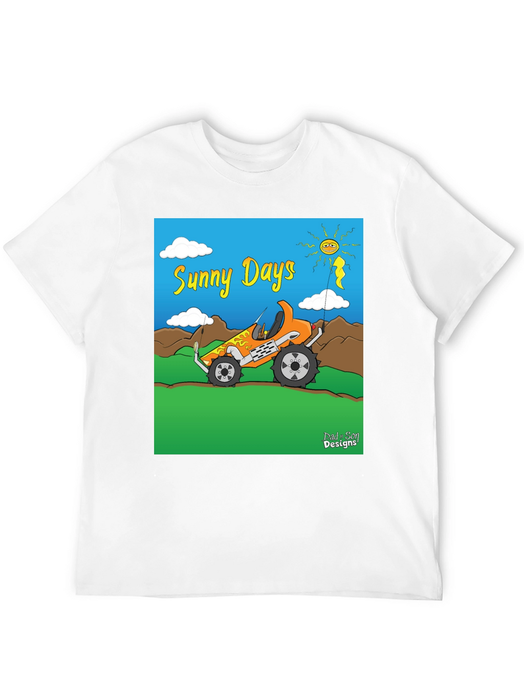 Sunny Days Cartoon Buggy T-Shirt