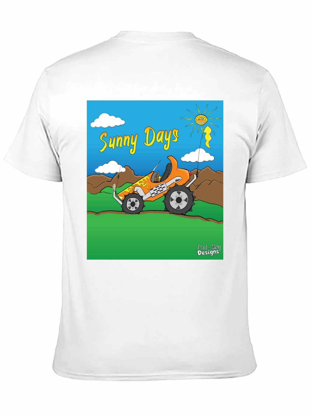 Sunny Days Cartoon Buggy T-Shirt