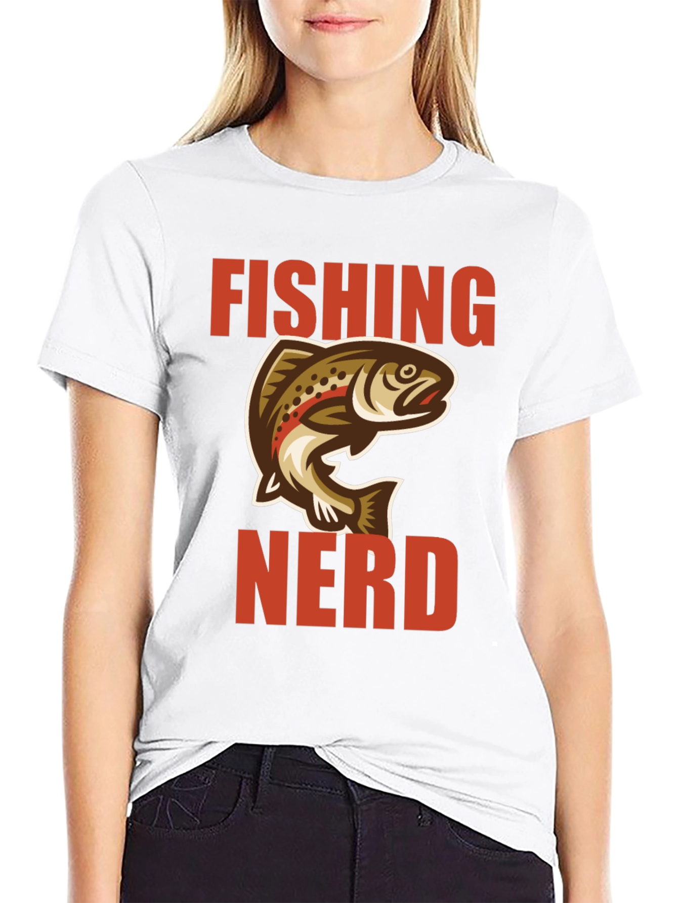 Fishing Nerd Graphic Tee - Black Cotton T-Shirt