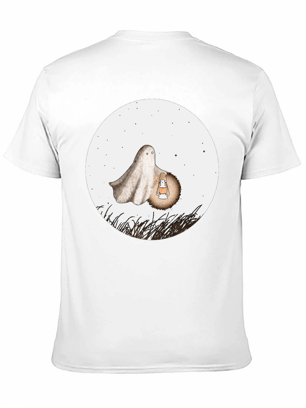 Spooky Ghost Graphic Tee - Halloween Shirt