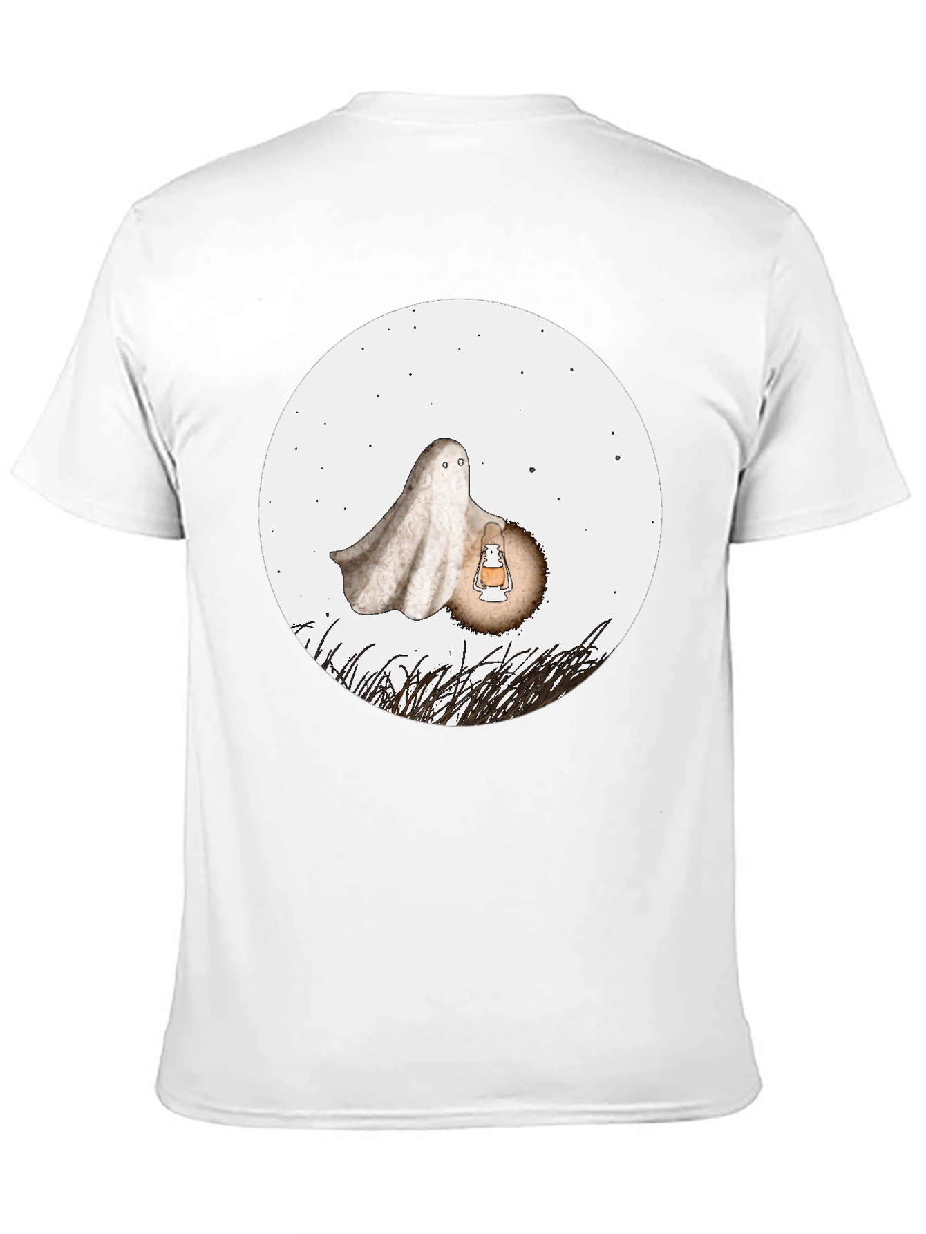 Spooky Ghost Graphic Tee - Halloween Shirt