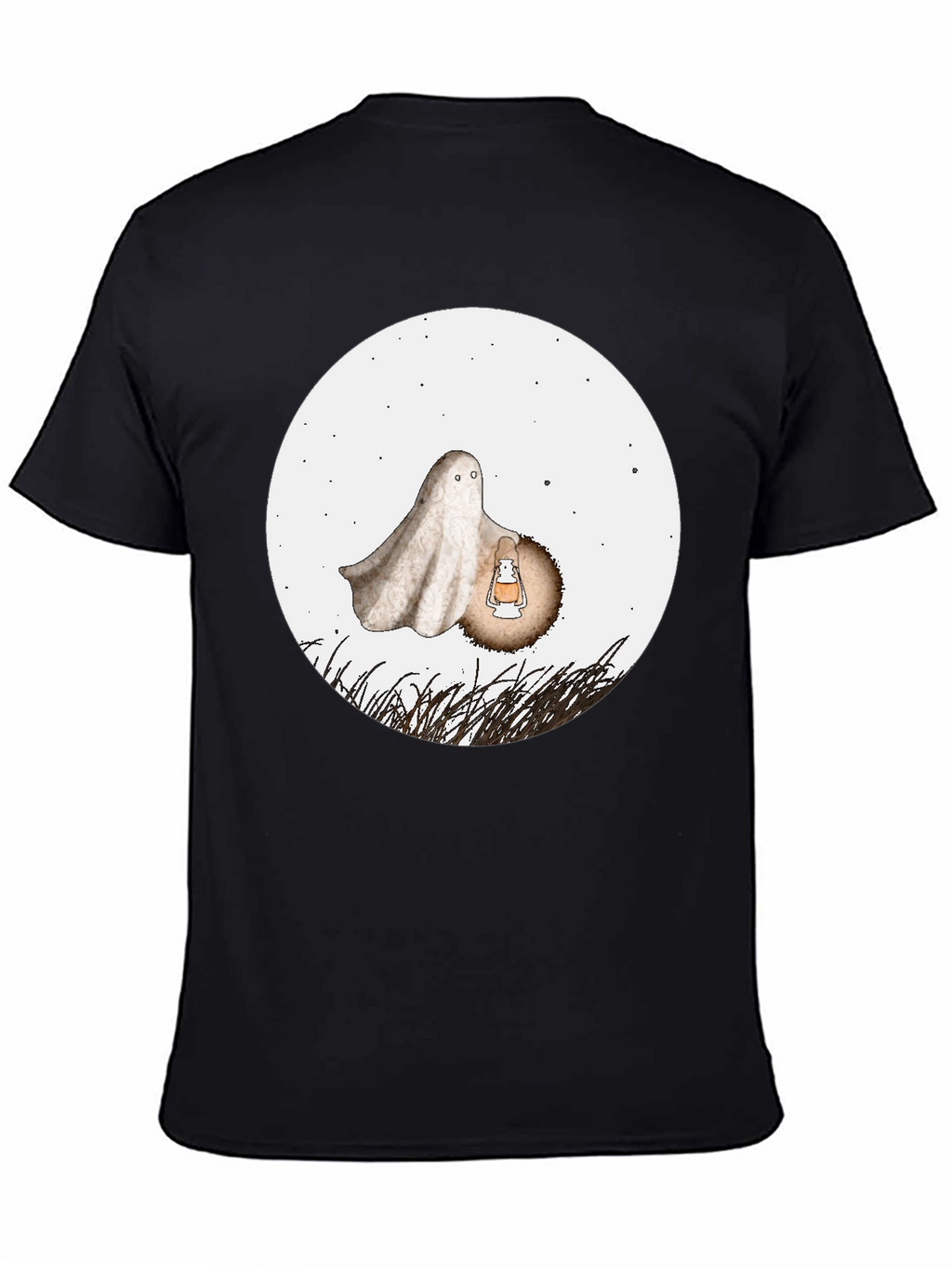Spooky Ghost Graphic Tee - Halloween Shirt
