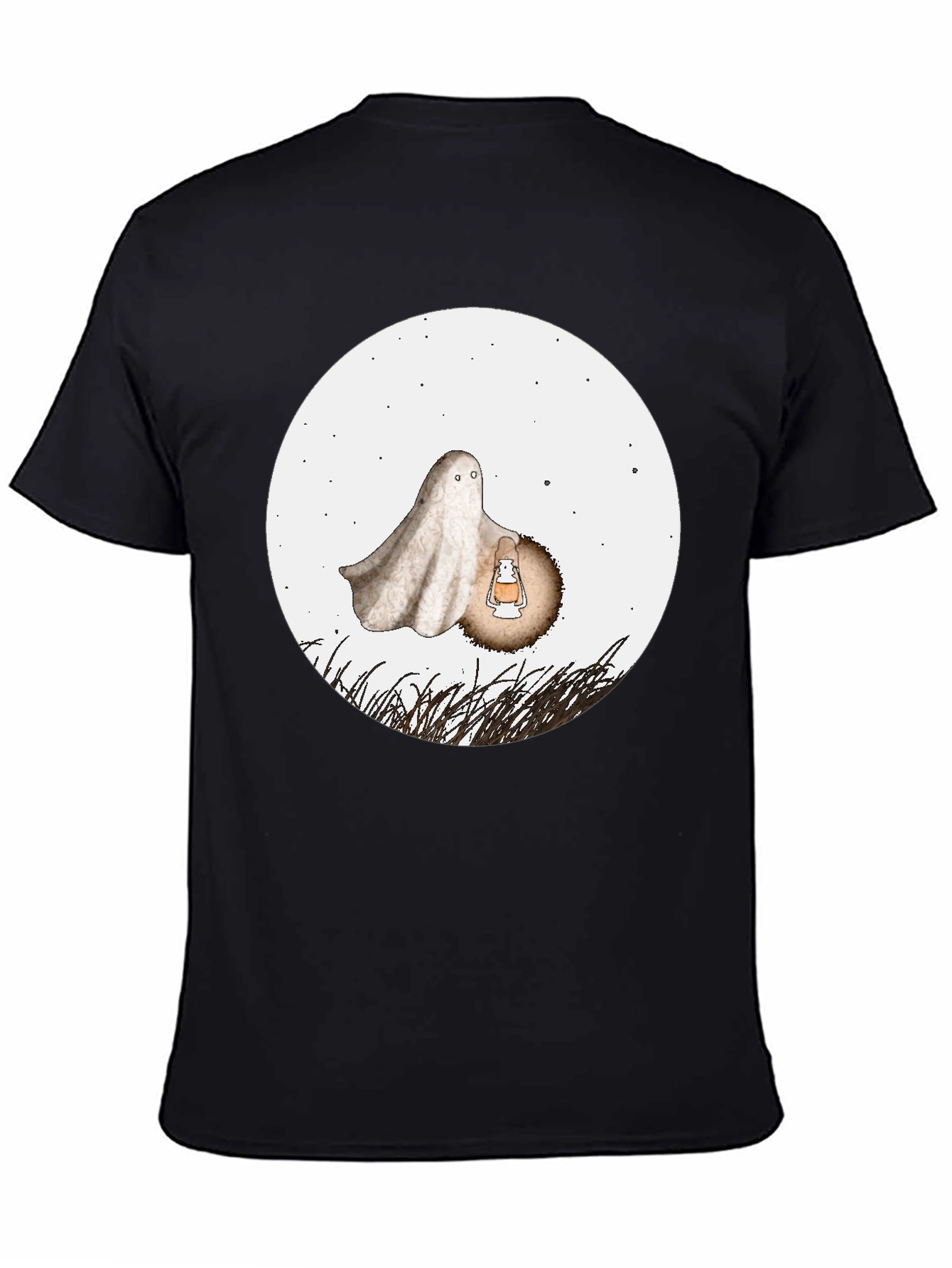 Spooky Ghost Graphic Tee - Halloween Shirt