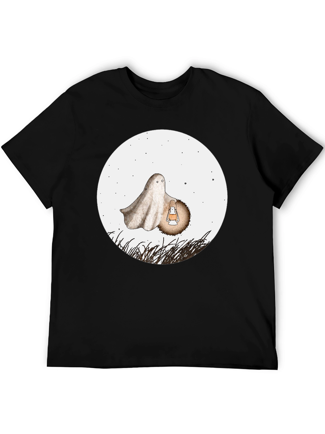 Spooky Ghost Graphic Tee - Halloween Shirt