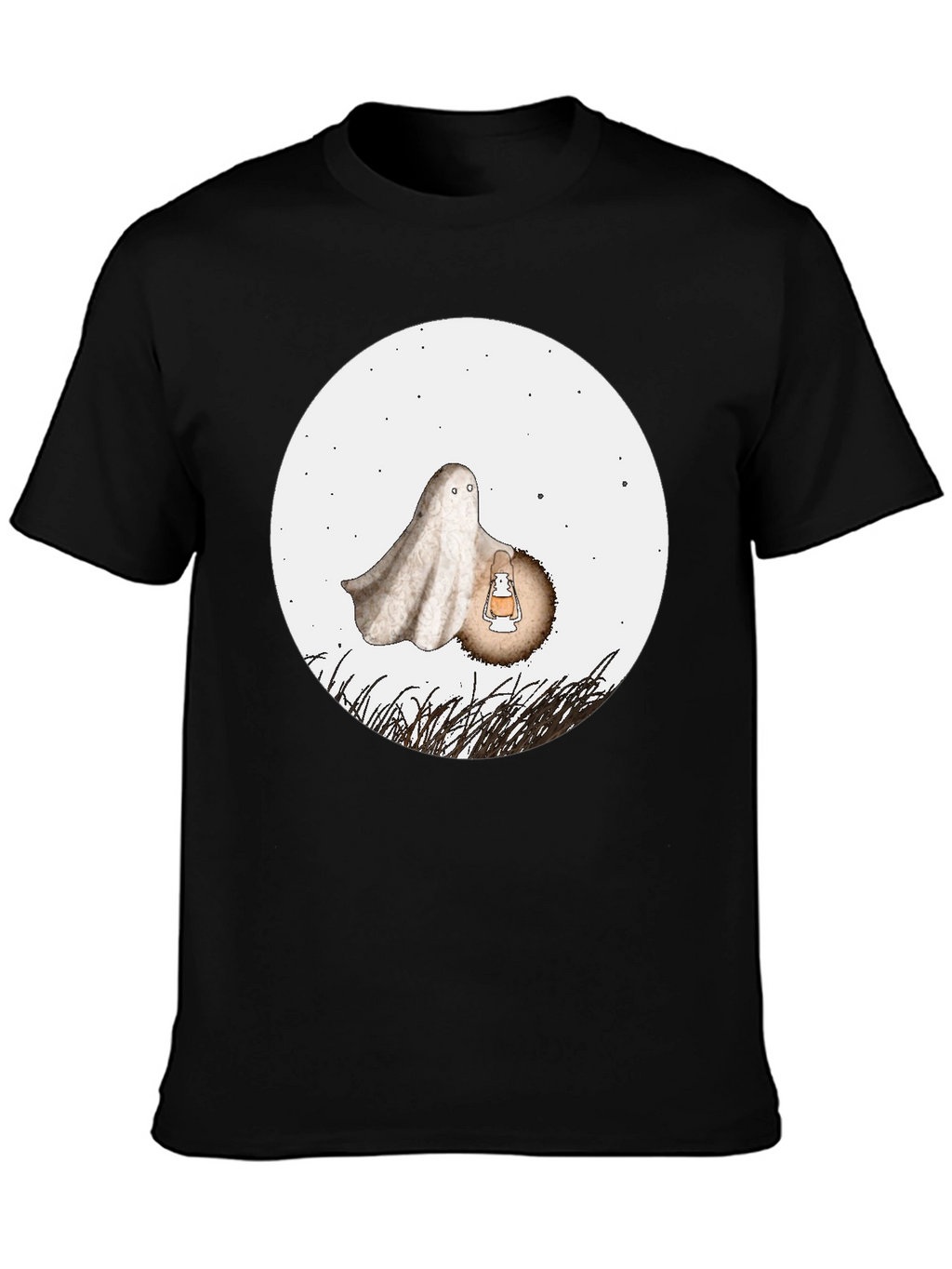 Spooky Ghost Graphic Tee - Halloween Shirt
