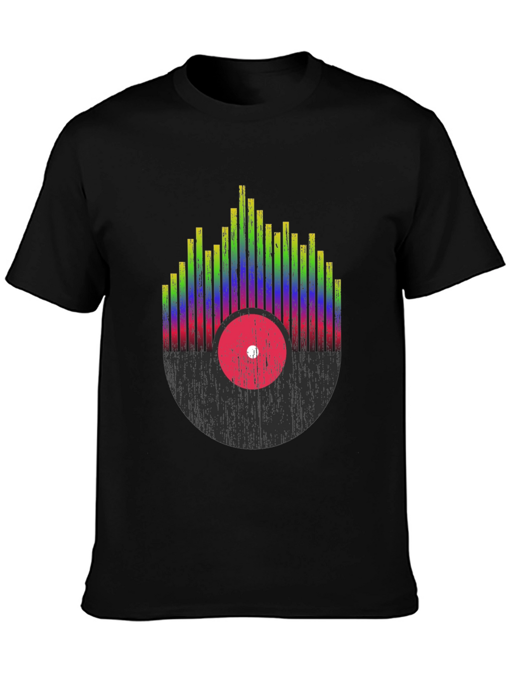 Retro Record Equalizer Graphic Tee