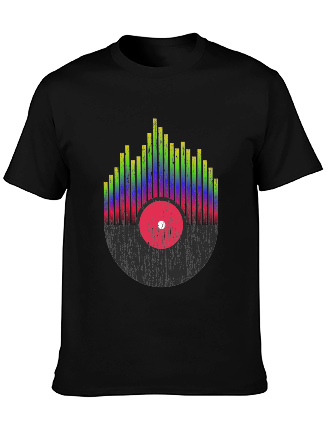 Retro Record Equalizer Graphic Tee