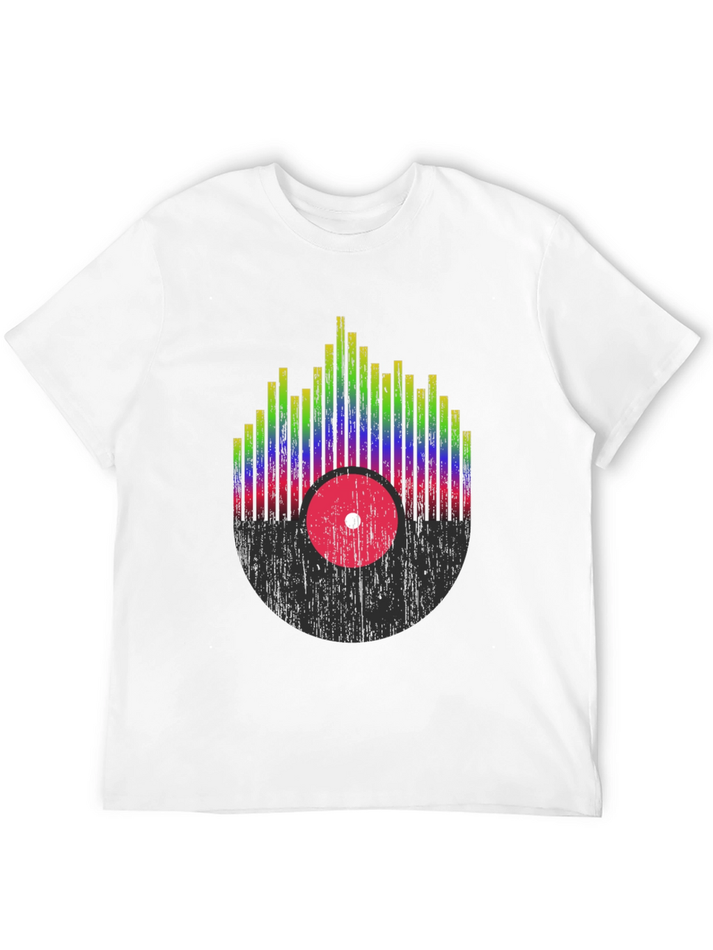 Retro Record Equalizer Graphic Tee