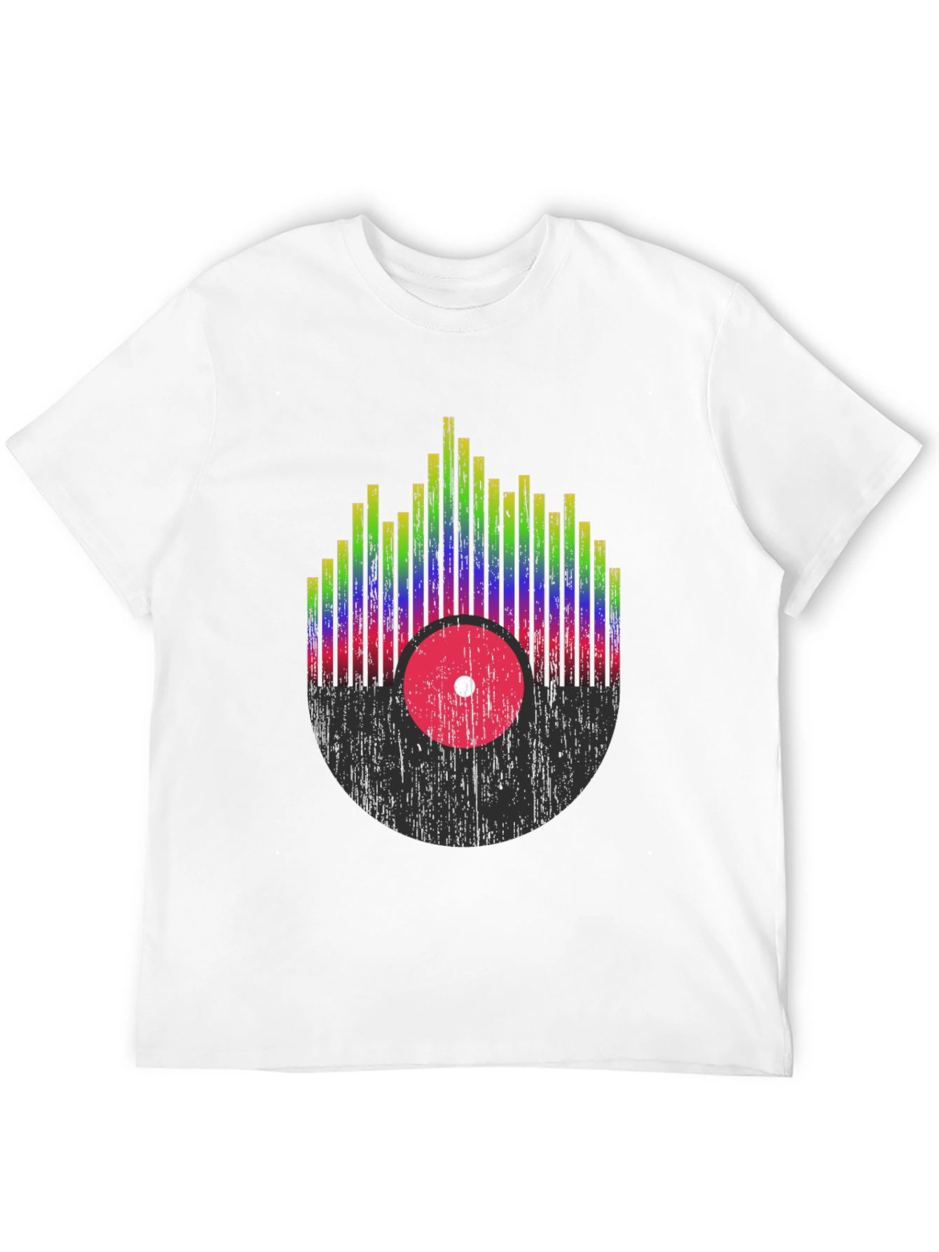 Retro Record Equalizer Graphic Tee