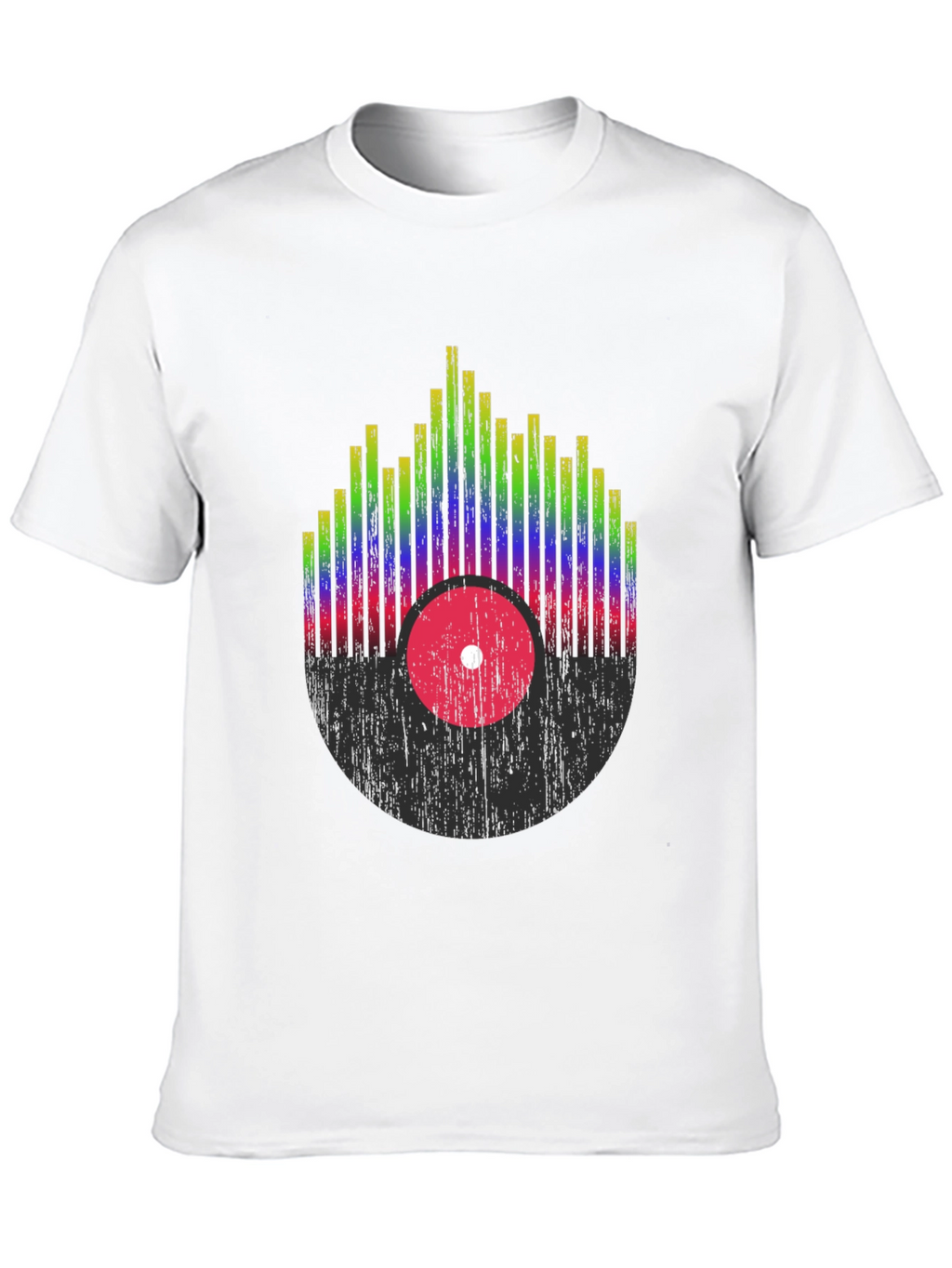 Retro Record Equalizer Graphic Tee