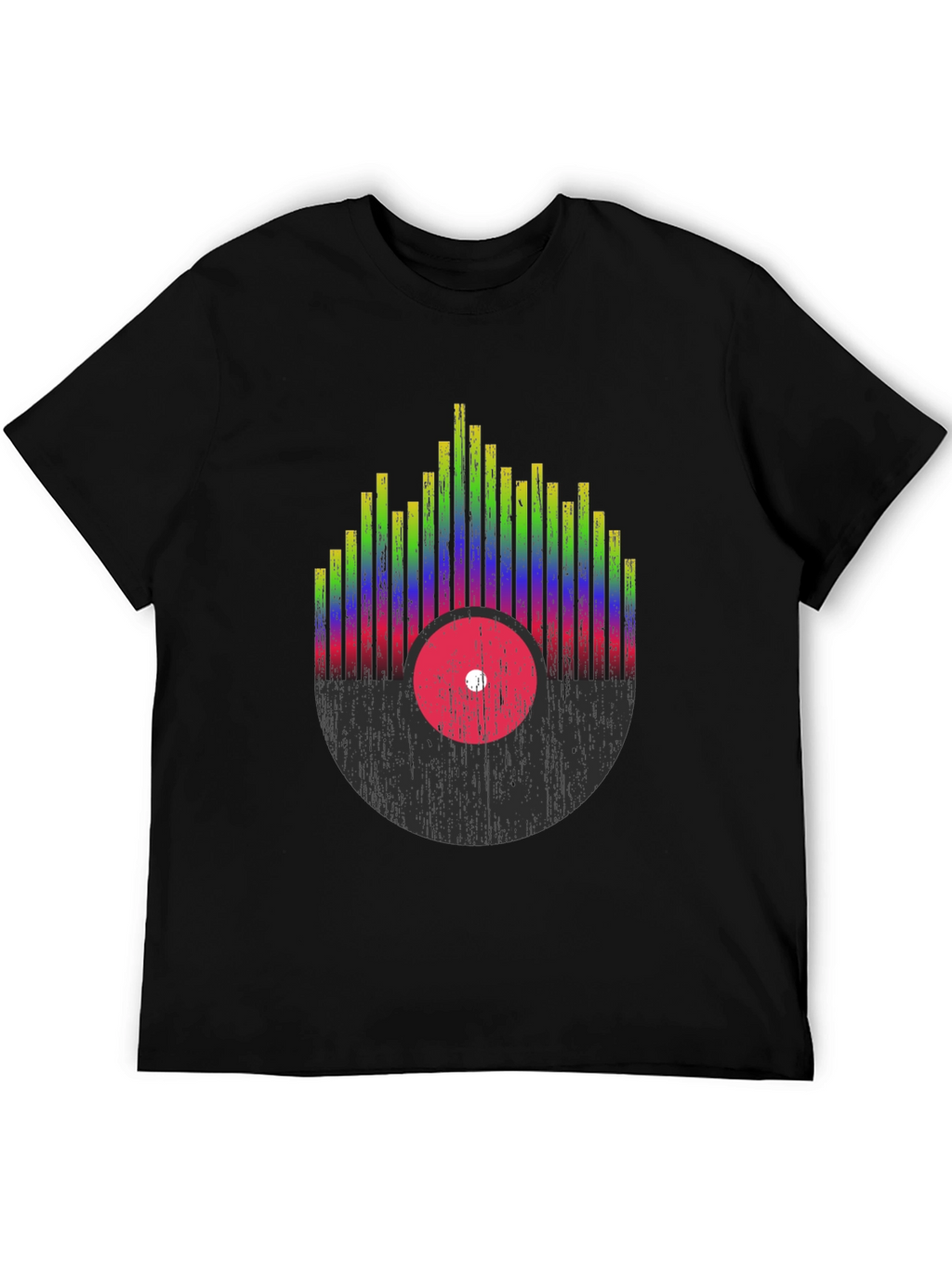 Retro Record Equalizer Graphic Tee