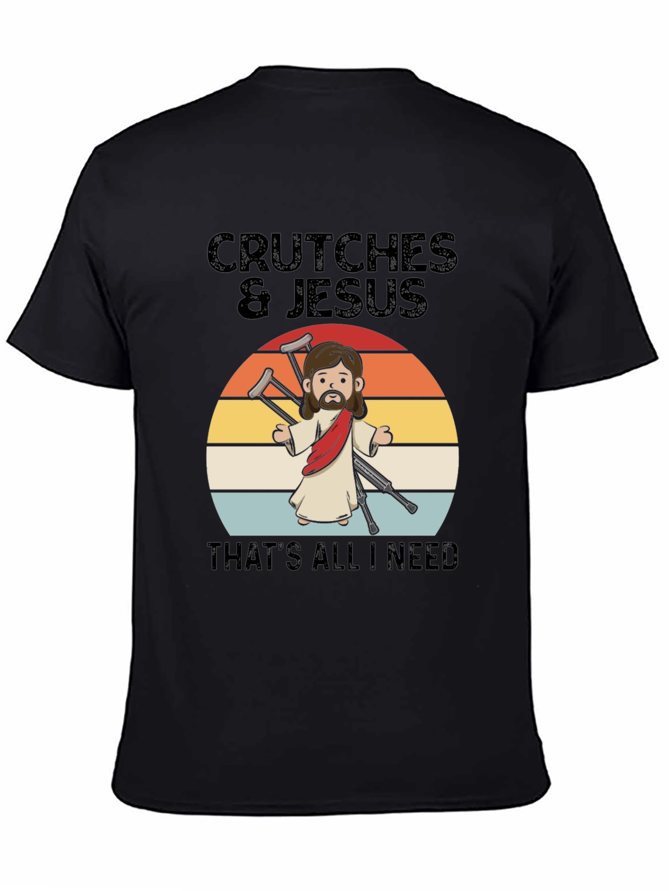 Crutches & Jesus Graphic T-Shirt