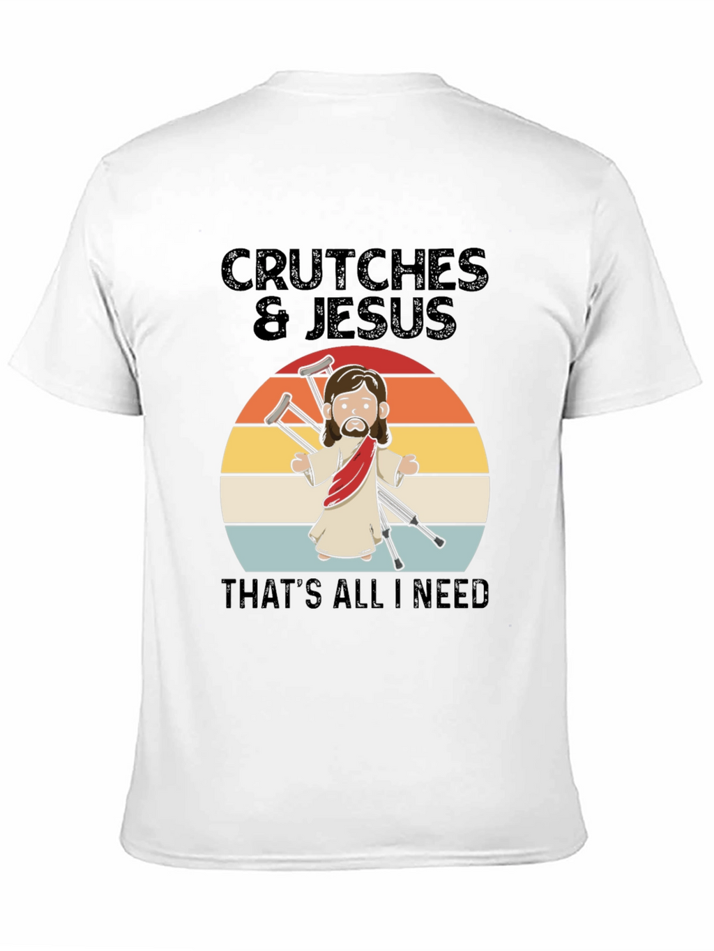 Crutches & Jesus Graphic T-Shirt