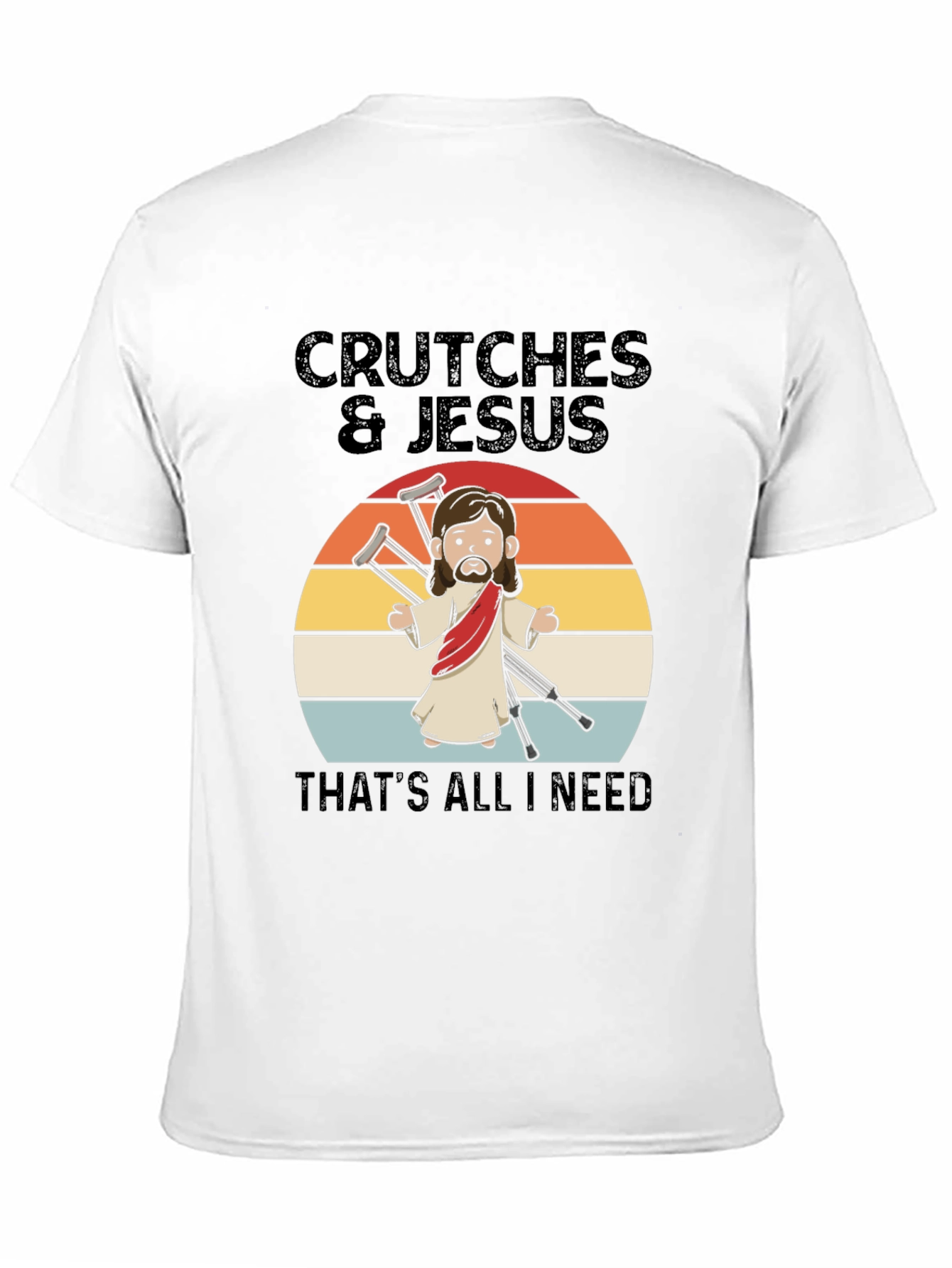 Crutches & Jesus Graphic T-Shirt