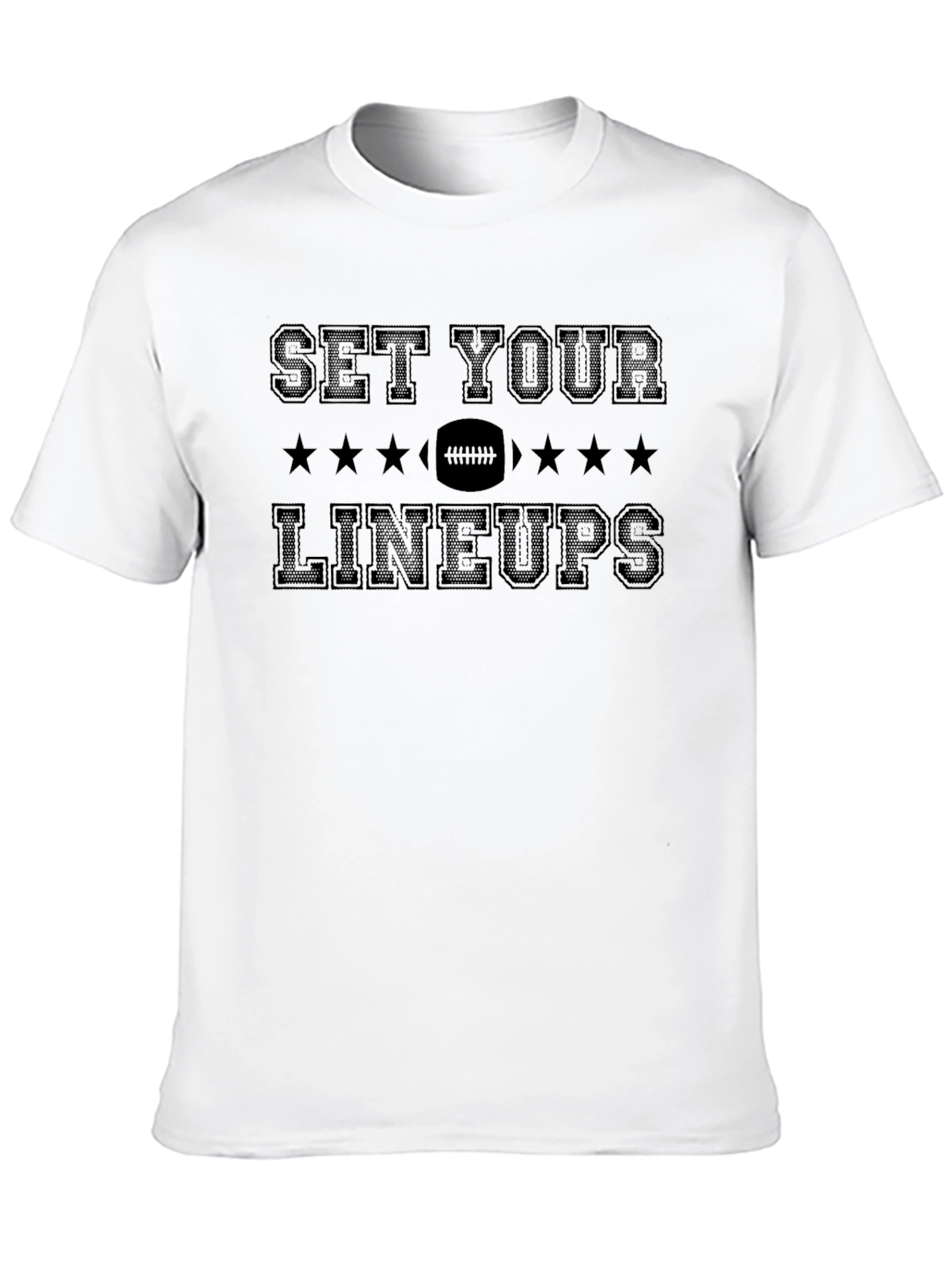 Set Your Lineups Football T-Shirt - Game Day Ready!