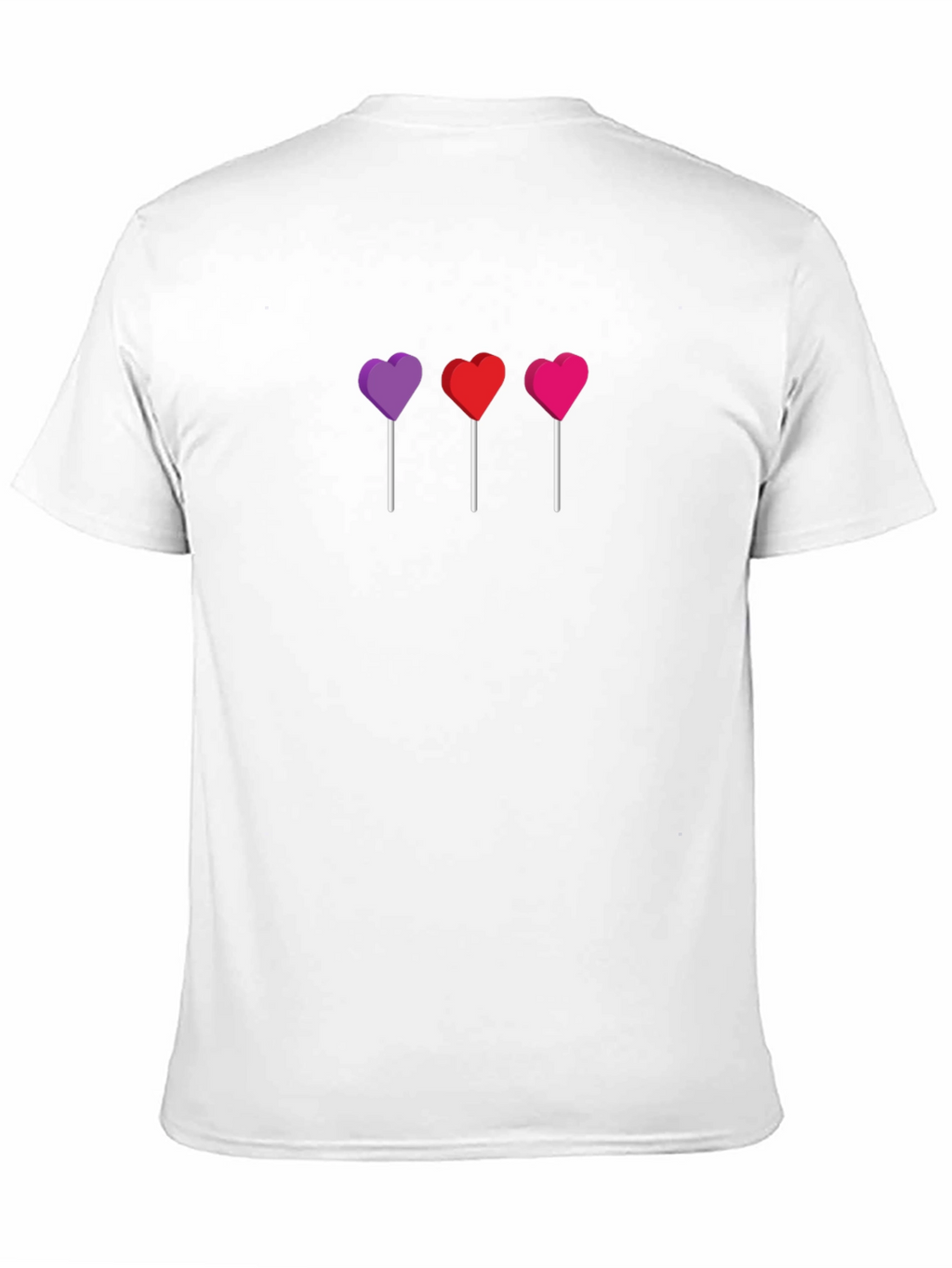 Heart Lollipop Graphic Tee - Black Unisex T-Shirt