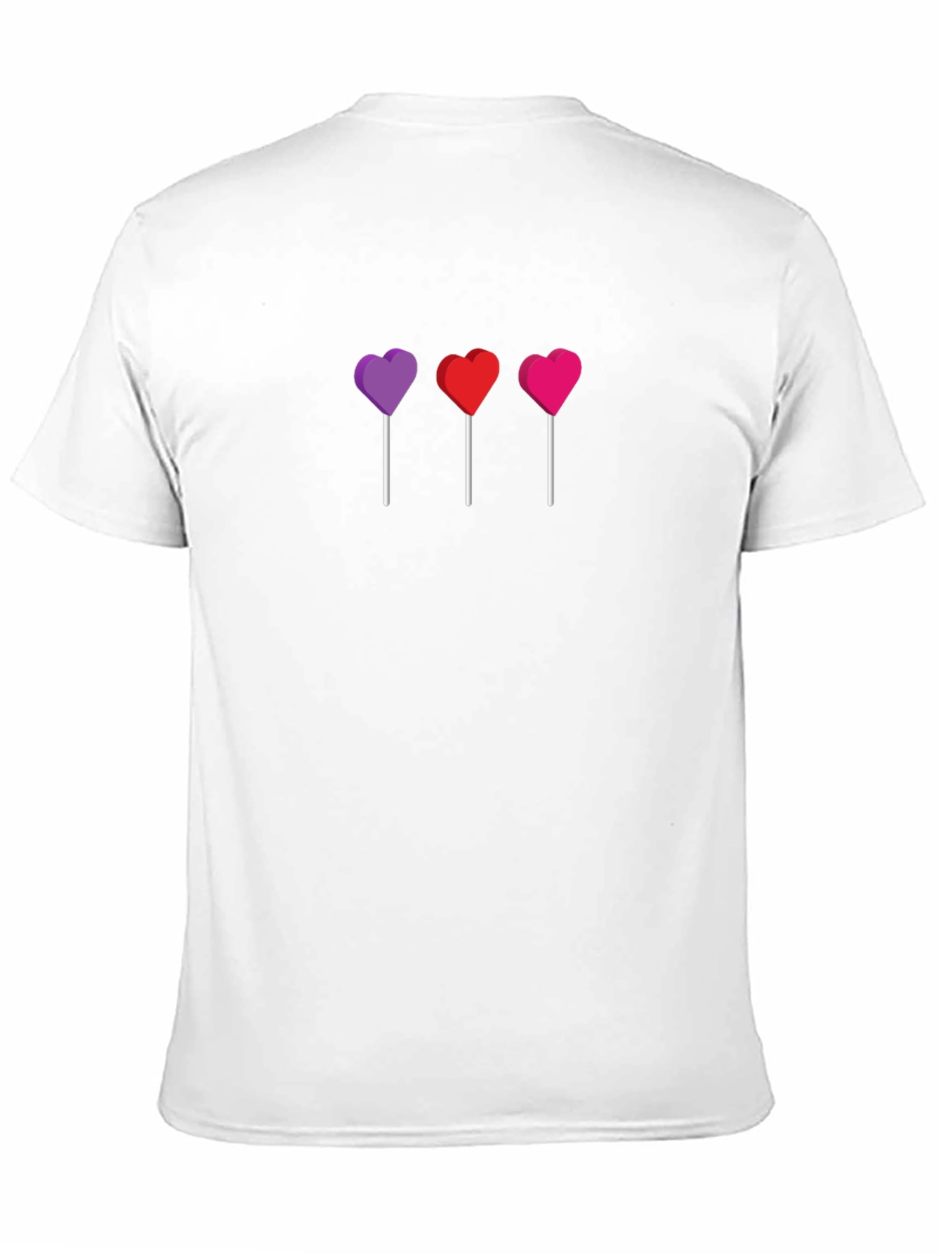 Heart Lollipop Graphic Tee - Black Unisex T-Shirt