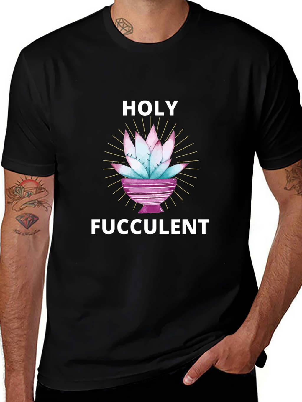 Holy Fucculent T-Shirt - Funny Succulent Lover Tee