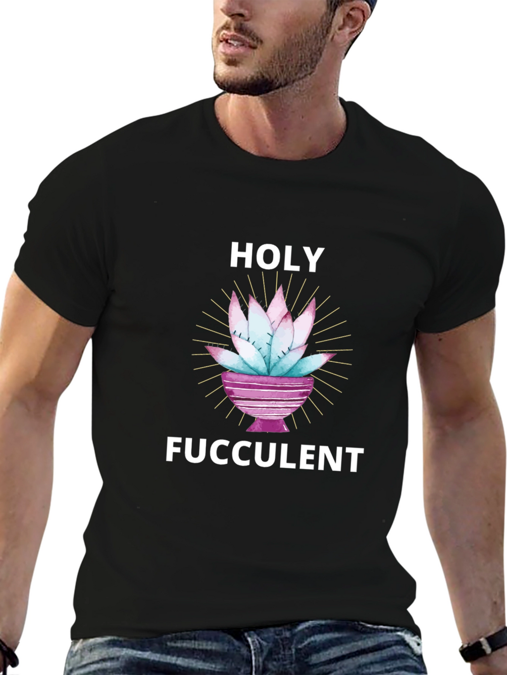 Holy Fucculent T-Shirt - Funny Succulent Lover Tee