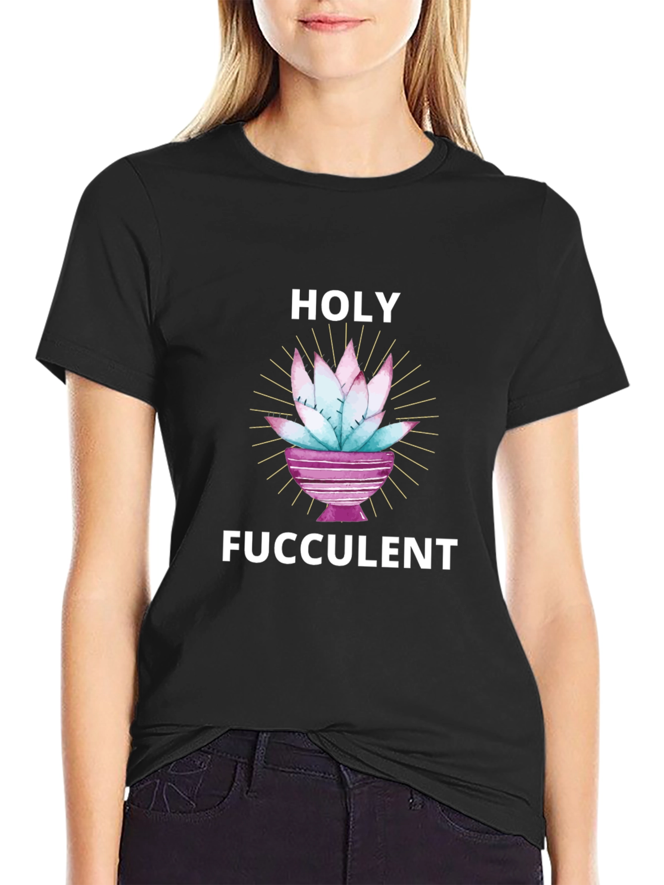 Holy Fucculent T-Shirt - Funny Succulent Lover Tee