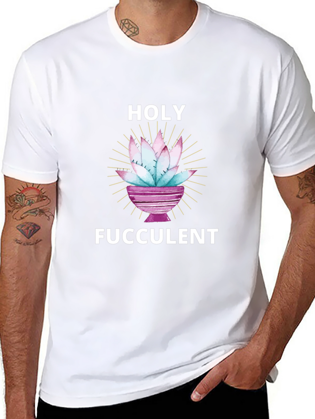 Holy Fucculent T-Shirt - Funny Succulent Lover Tee