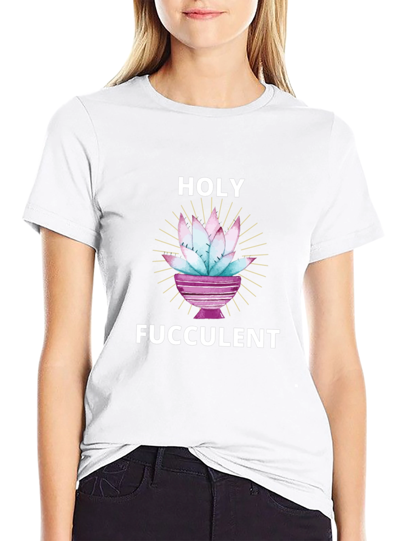 Holy Fucculent T-Shirt - Funny Succulent Lover Tee
