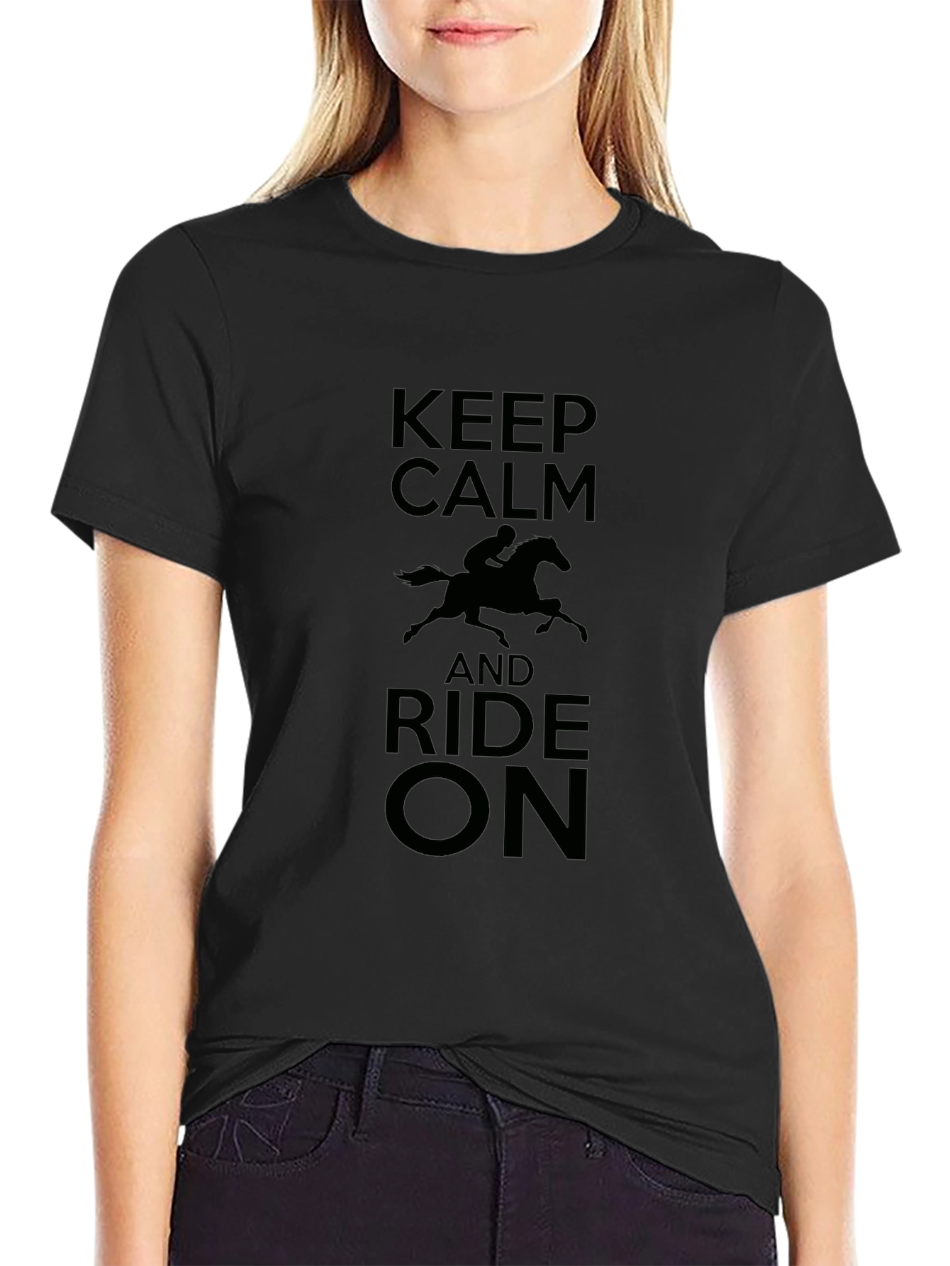 Keep Calm and Ride On - Graphic T-Shirt