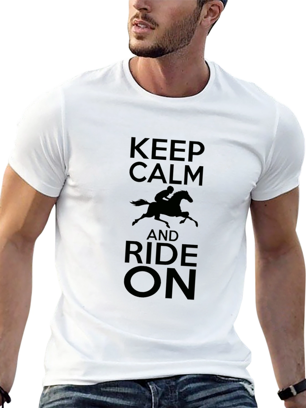 Keep Calm and Ride On - Graphic T-Shirt