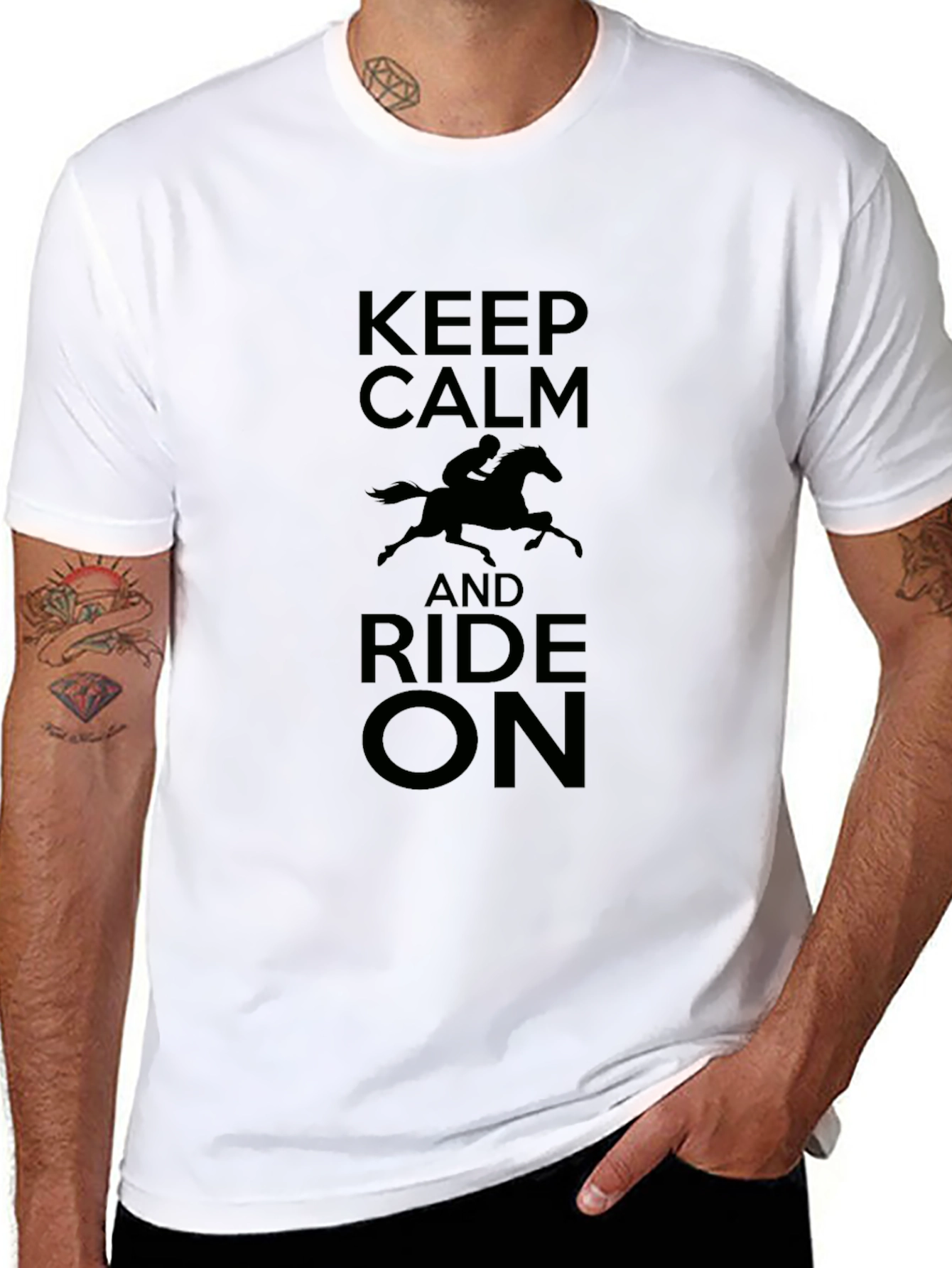 Keep Calm and Ride On - Graphic T-Shirt