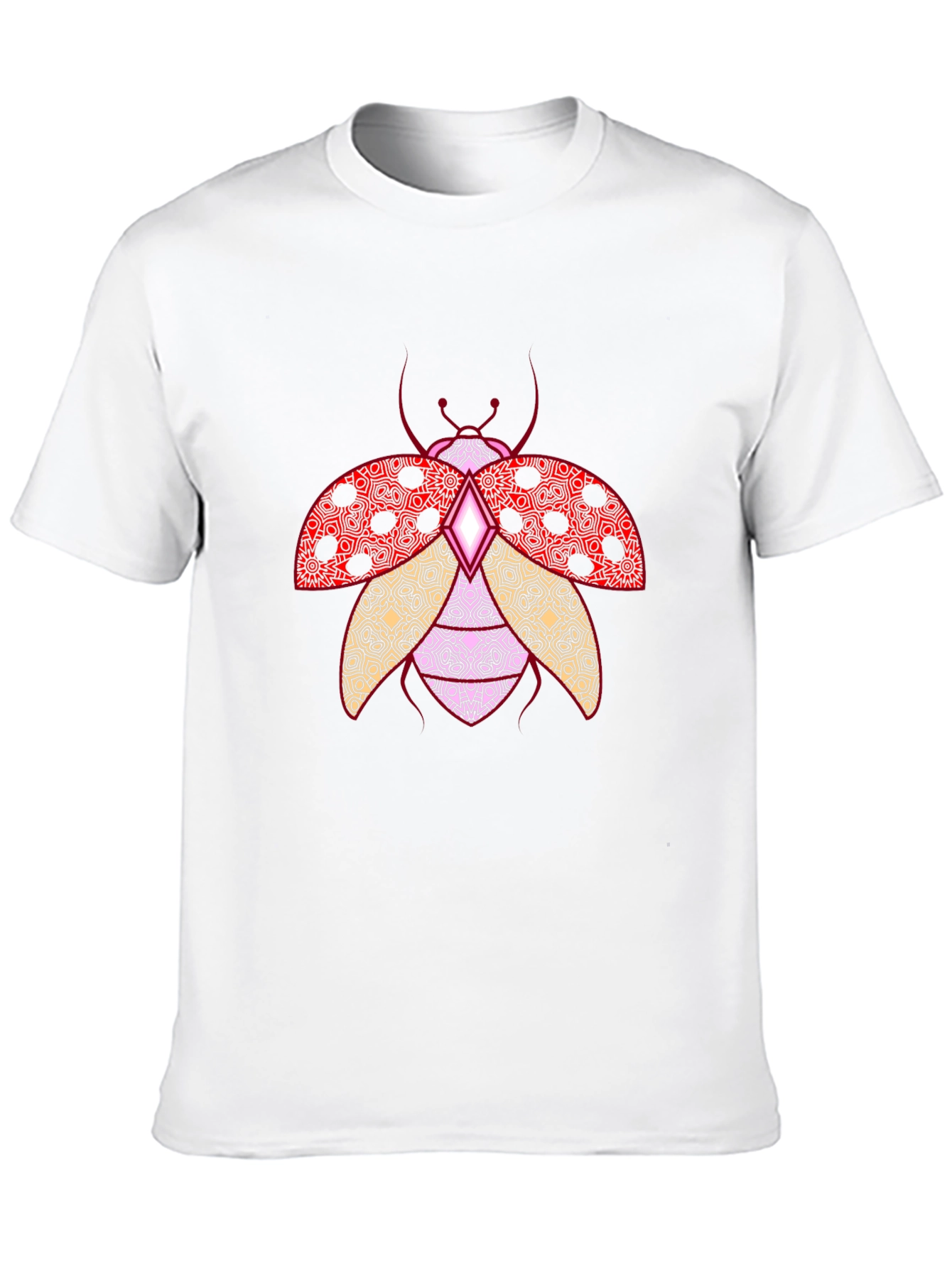 Ladybug Print Crew Neck T-Shirt