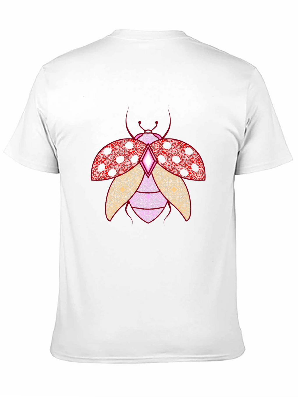 Ladybug Print Crew Neck T-Shirt