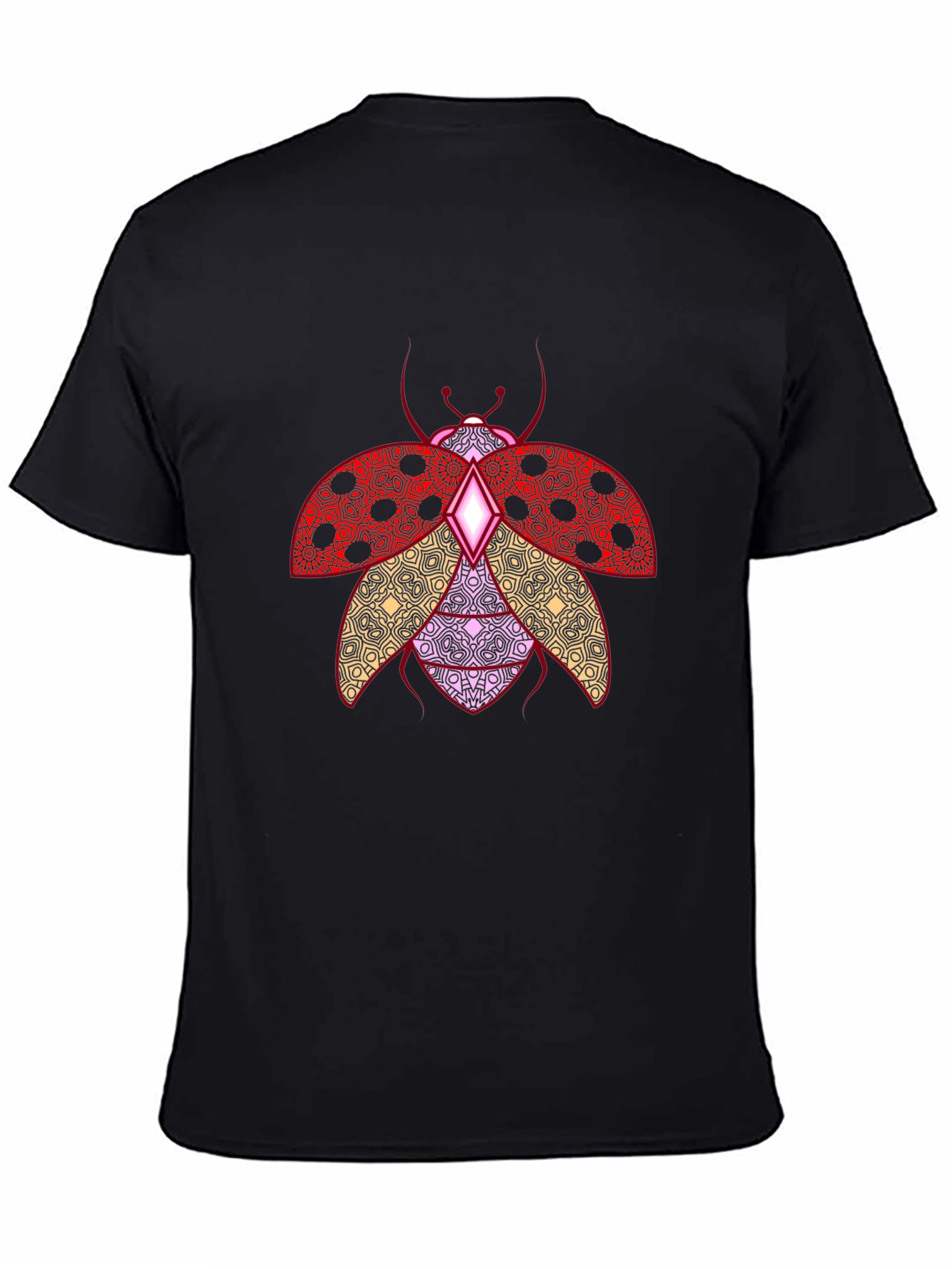 Ladybug Print Crew Neck T-Shirt