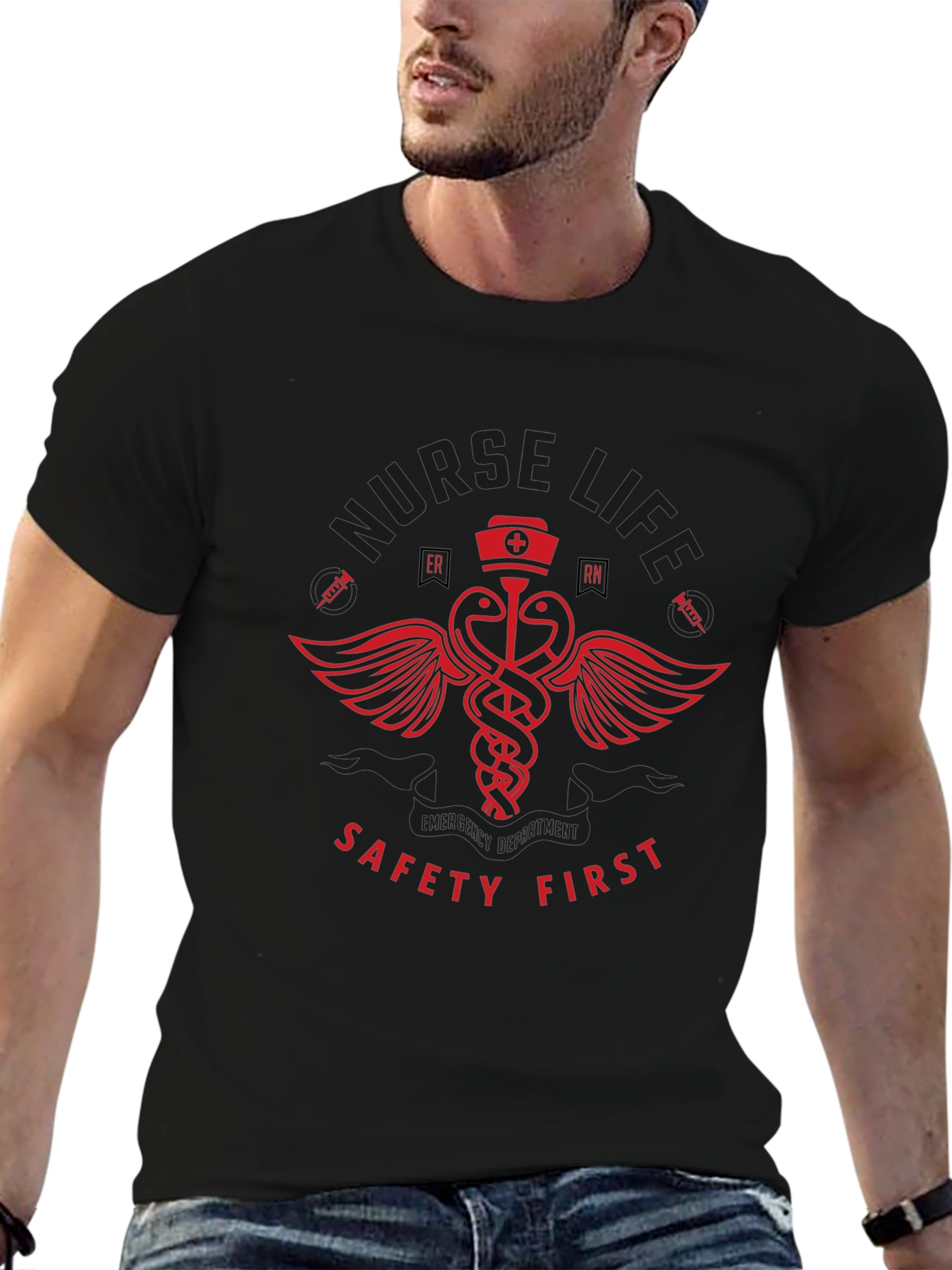 Nurse Life Safety First T-Shirt